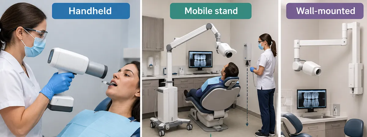 Handheld, mobile stand or wall-mounted