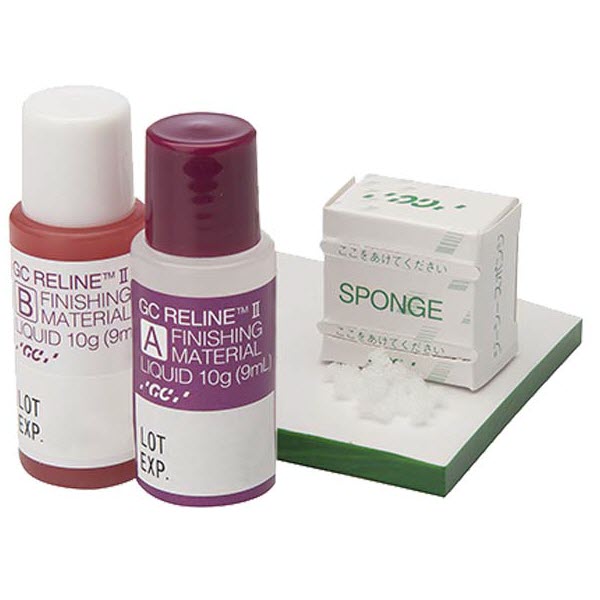 GC RELINE II Finishing Material, 1-1 Pkg, 9ml liquid A + 9ml liquid B