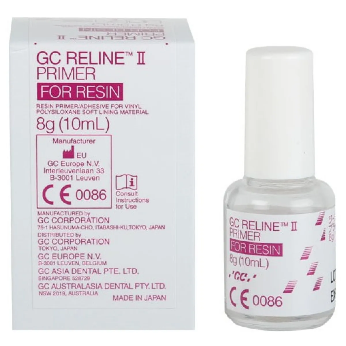 GC RELINE II Primer for Resin, Bottle 10ml