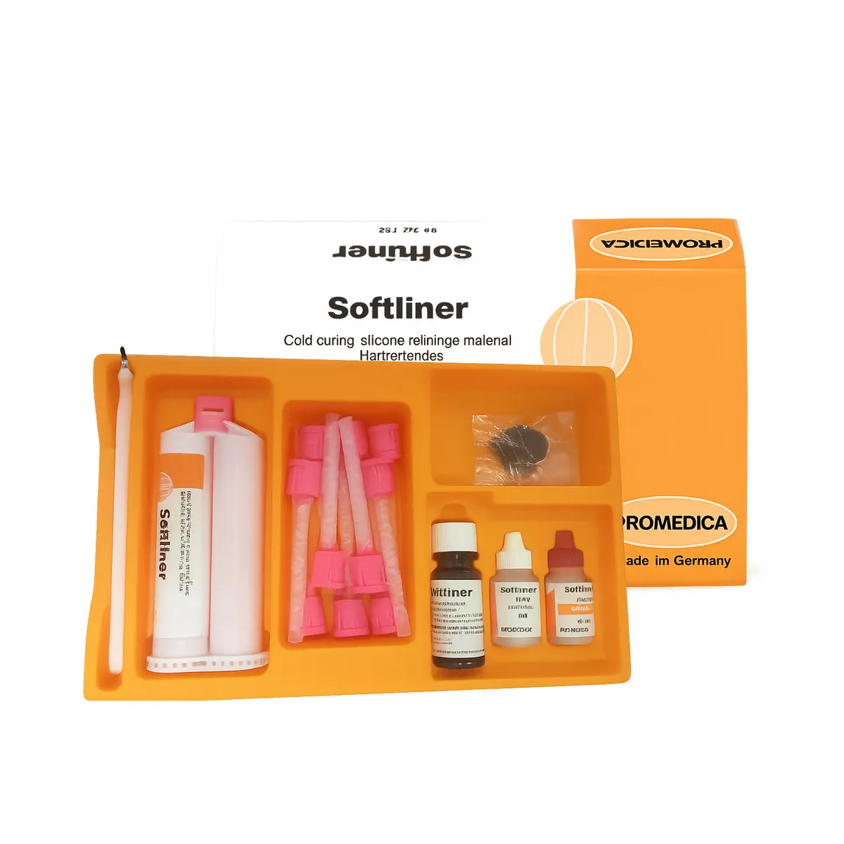 Softliner, Silicone-based Soft Denture Relining Material Kit
