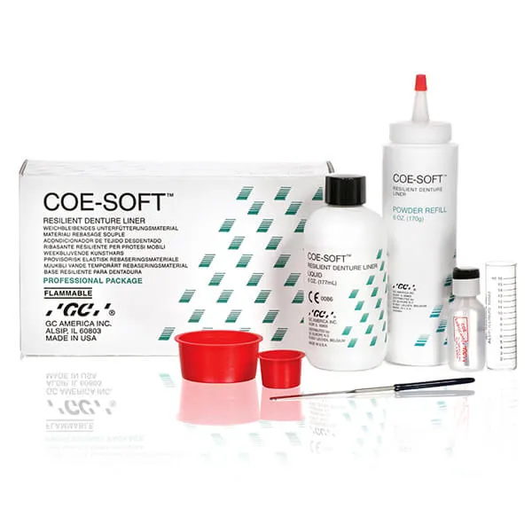 GC COE-SOFT, Soft Denture Reline Material, Intro Pack