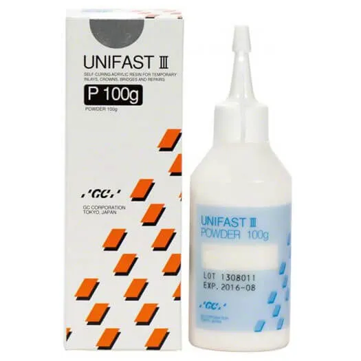 GC UNIFAST III, Powder, Self-Curing Acrylic, Clear