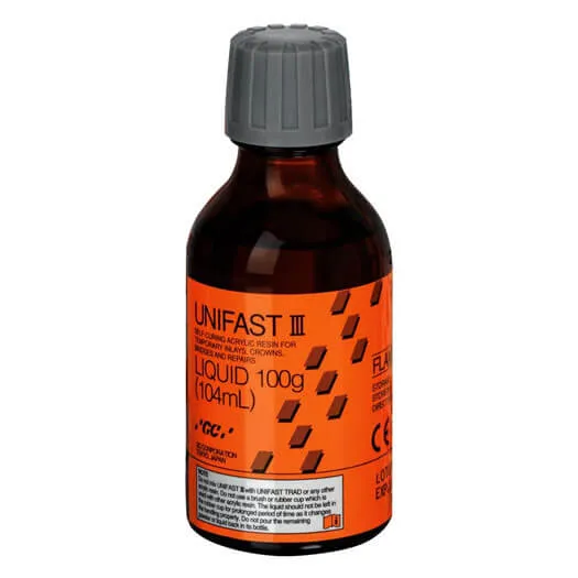 GC UNIFAST III, Liquid, Self-Curing Acrylic