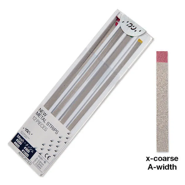 GC METAL STRIPS, Red Mesh (Rough Preparation), #200, PK/12