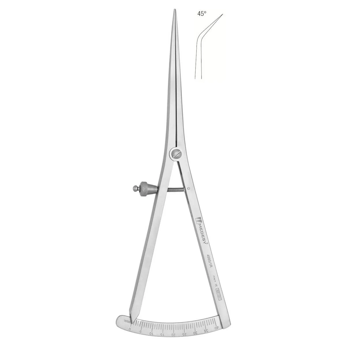 Caliper Castroviejo 180mm Curved