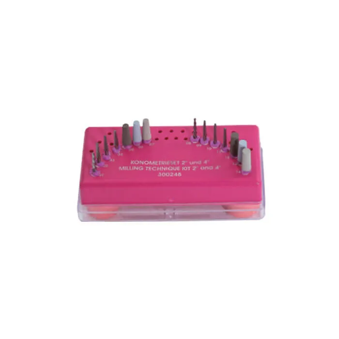 Milling Technique Kit 2 and 4 degree, Assorted Kit