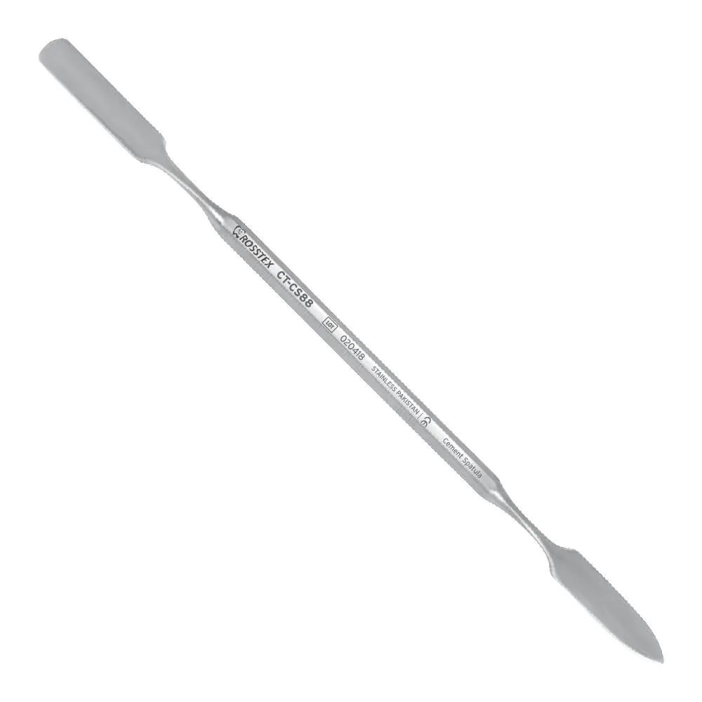 Dental Cement Spatula, 16.5 cm, 8.0mm–8.0mm, Solid Handle No. 3