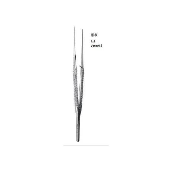 Dental Tweezer with Locking Mechanism, Straight Tip