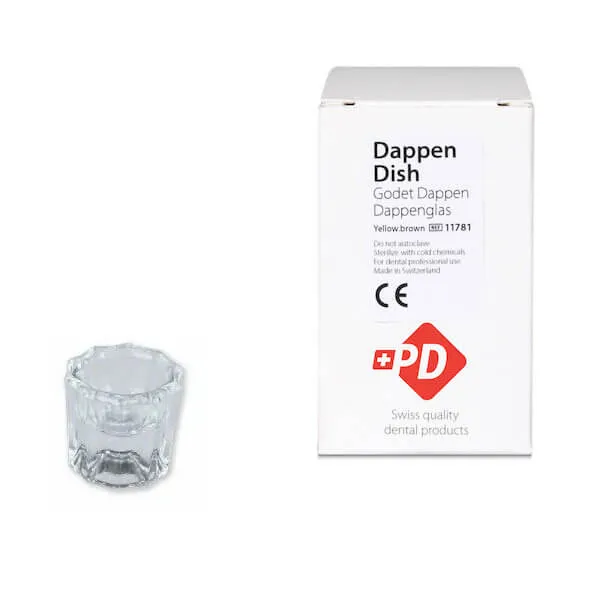 Glass Dappen Dish, Transparent