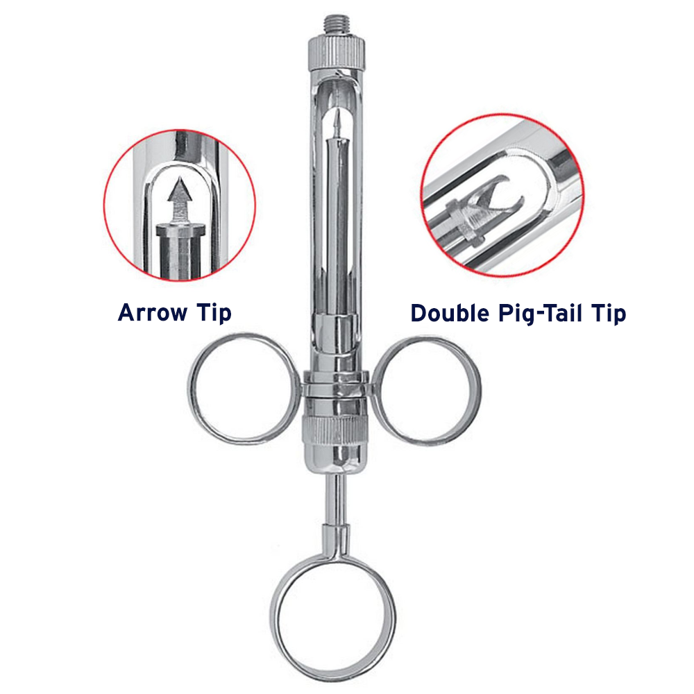 Dental Syringe Aspirating, 1.8 ml, 2 Rings, European/American Thread