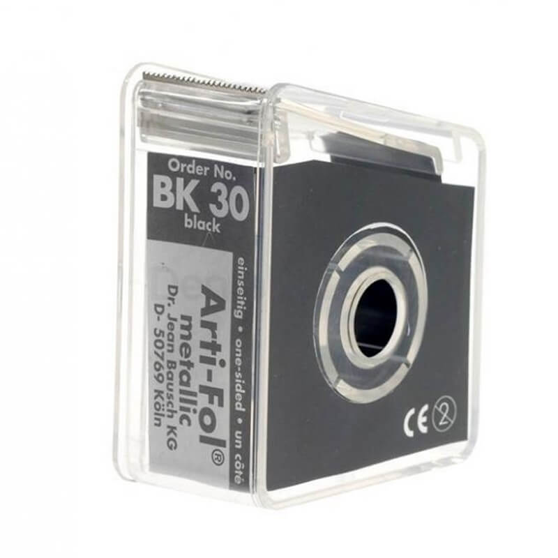 Bausch Arti-Fol Metallic 12µ (Black), Single Side, Width 22mm, Length 20m