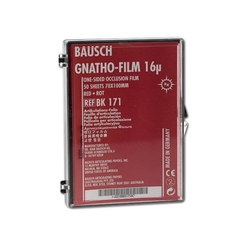 Gnatho-Film, Red, Width (70x100mm), 16µm Single Side, 50 Sheet