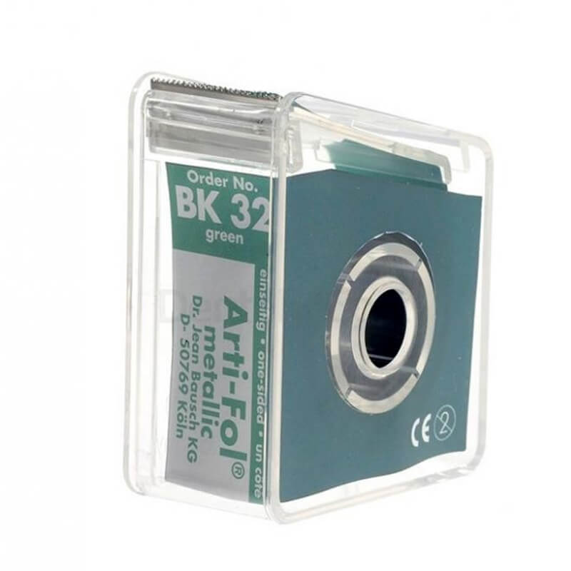 Bausch Arti-Fol 8µm (Green), Double Sided, Width 20mm, Length 20m