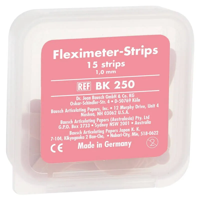 Bausch Space Measure Fleximeter-Strips (1.0mm), Pink, PK/15