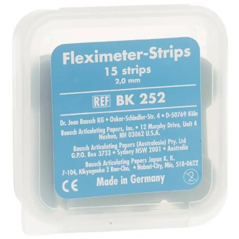 Bausch Space Measure Fleximeter-Strips (2.00mm), Blue, PK/15