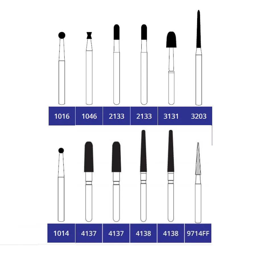 Inlay Onlay Burs, FG, Kit/12