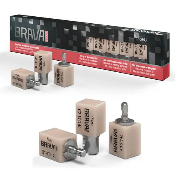 Brava Block C2-LT, Glass-Ceramic Composite CAD/CAM Blocks - SOUQ DENTAL