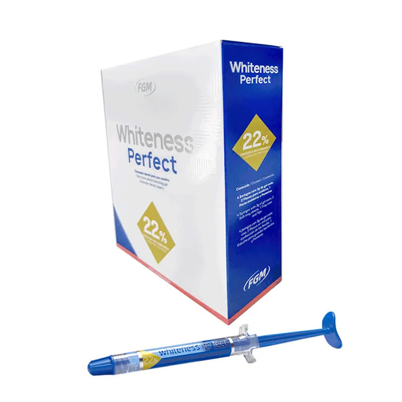 Whiteness Perfect 22% CP (3ml) Kit/4 Syringe, in-home use