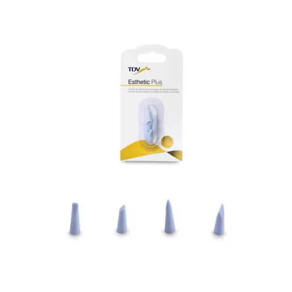 Esthetic Plus Refill, 4 Hard Brush Tips
