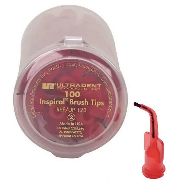 Inspiral Brush Tips, Smooth Delivery of Viscous Materials, Luer-Lock