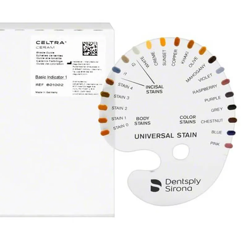 Celtra Stain Shade Guide