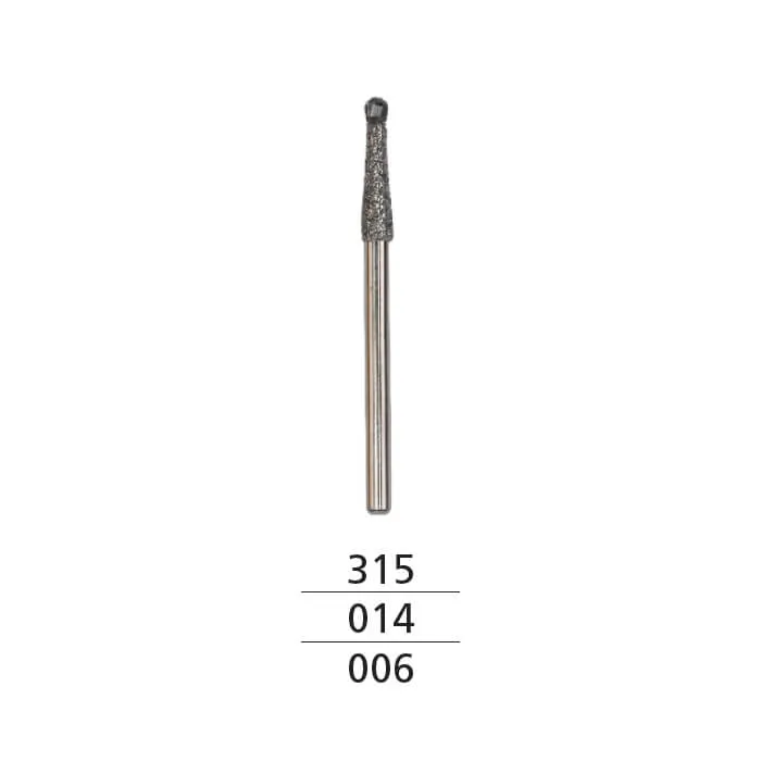 Diamond Coated Endo Access Burs, FG 316 #014, Tip #006, PK/2