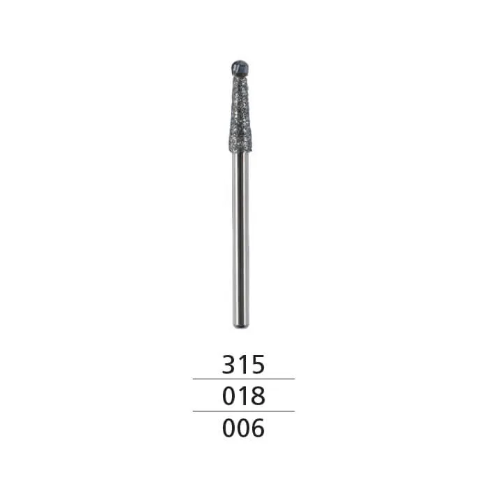 Diamond Coated Endo Access Burs, FG 316 #018, Tip #006, PK/2