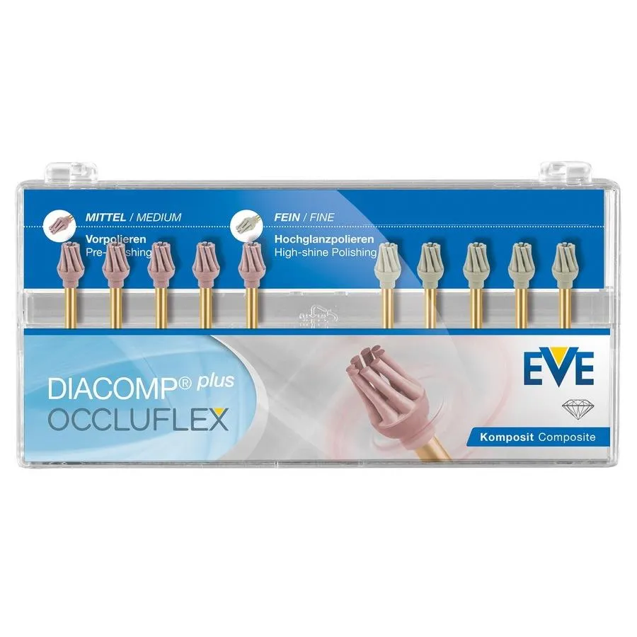 Diacomp Plus Occluflex, RA, Composite Polishing Kit/10