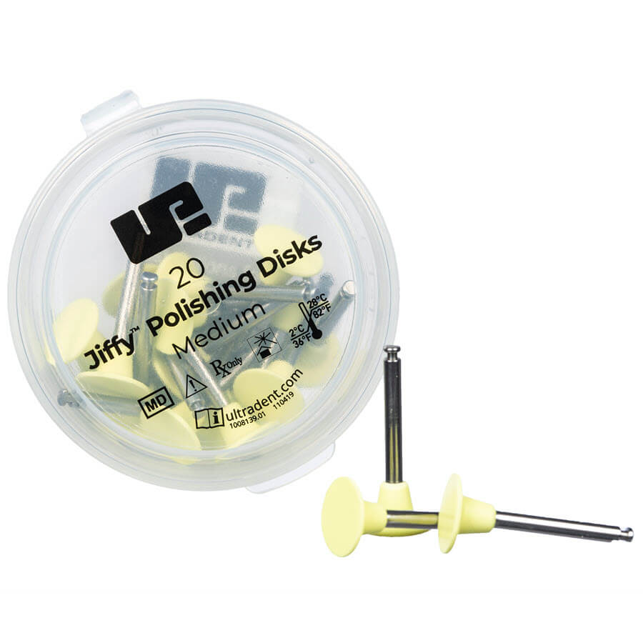 Jiffy Polisher Disks for Composite, Medium, PK/20