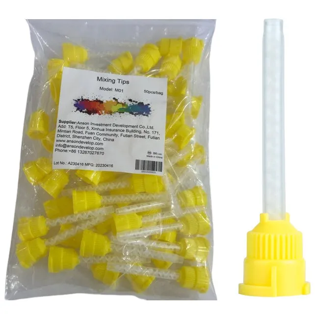 Yellow Mixing Tips #2, 1:1 Ratio, 69mm, for VPS Impression