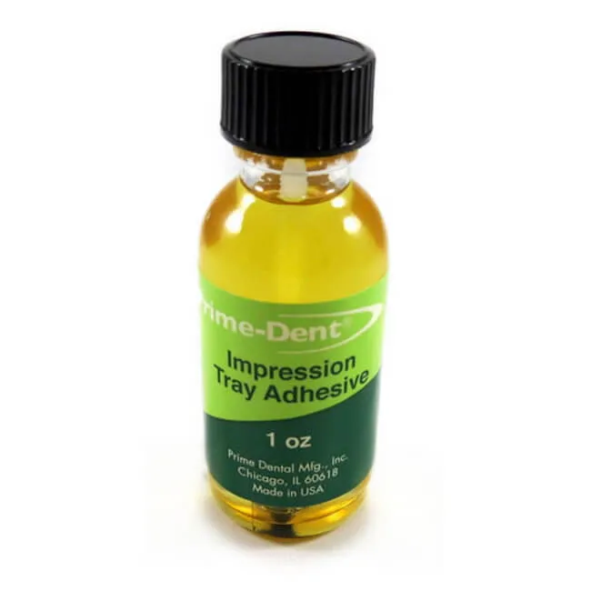 Alginate Impression Tray Adhesive, 1oz Bottle Amber