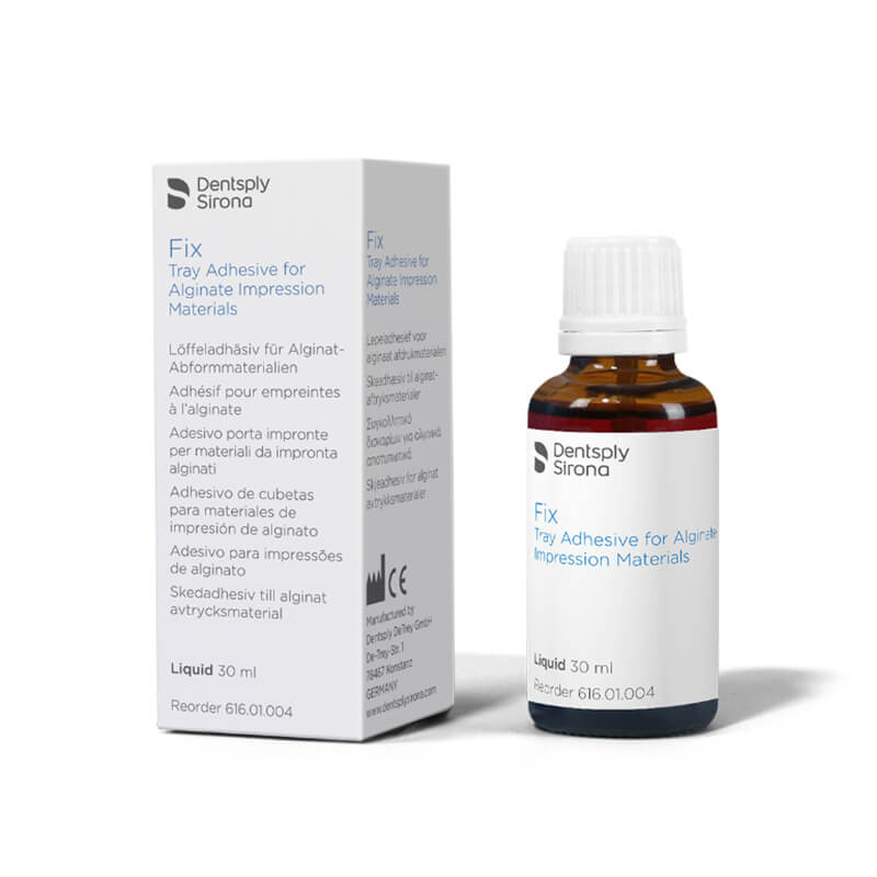 Fix Adhesive Liquid, Alginate Impression Tray Adhesion, 30ml