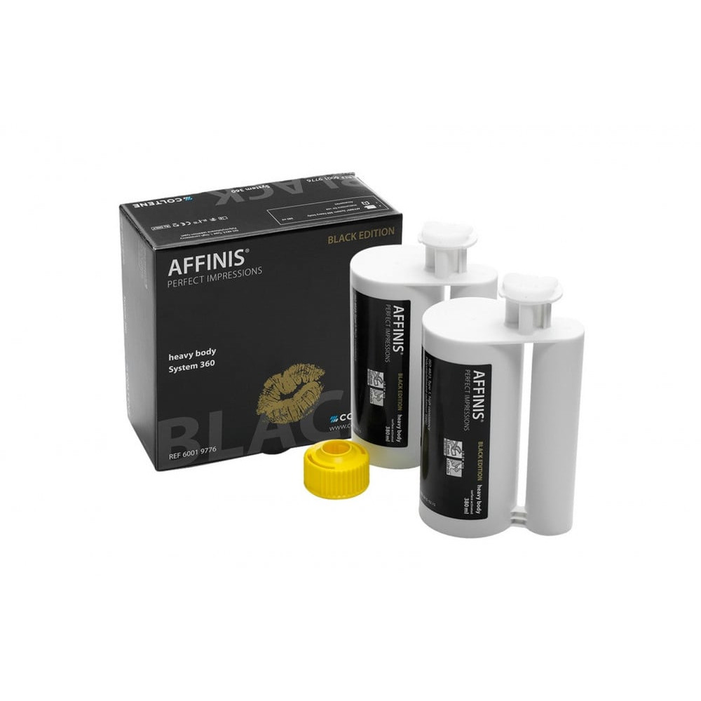 Affinis Heavy Body Impression Material, Black Edition, 2x380ml