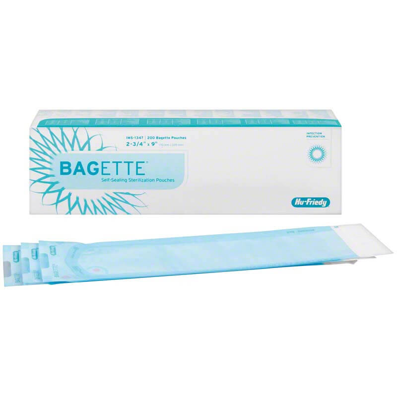 Sterilization Bagette Self-Sealing Pouches, 70x229mm