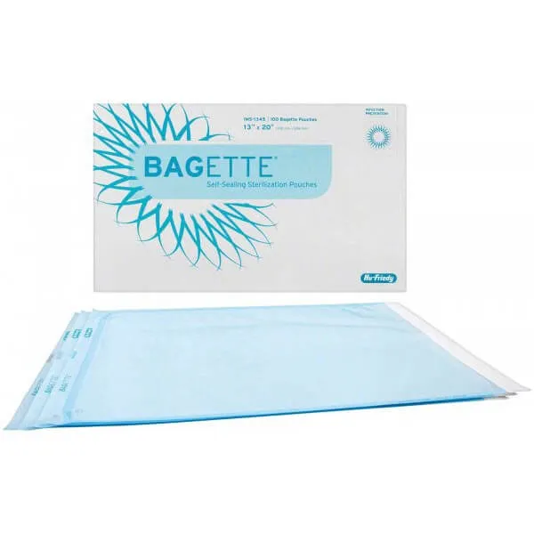 Sterilization Bagette Self-Sealing Pouches, 330x508mm