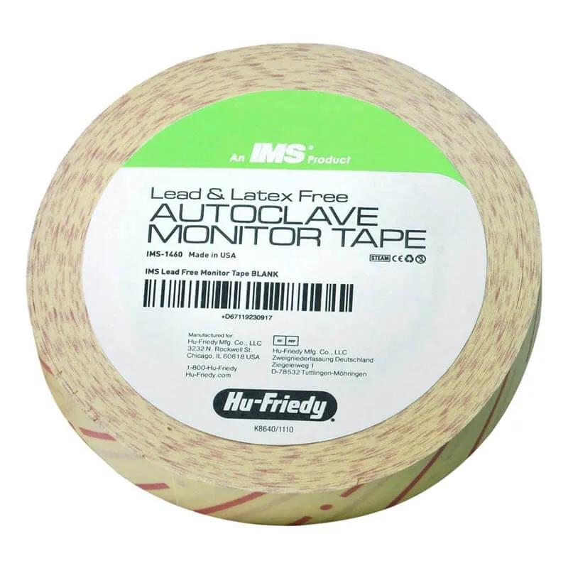 IMS Autoclave Monitor Tape, Lead/Latex Free, 55m