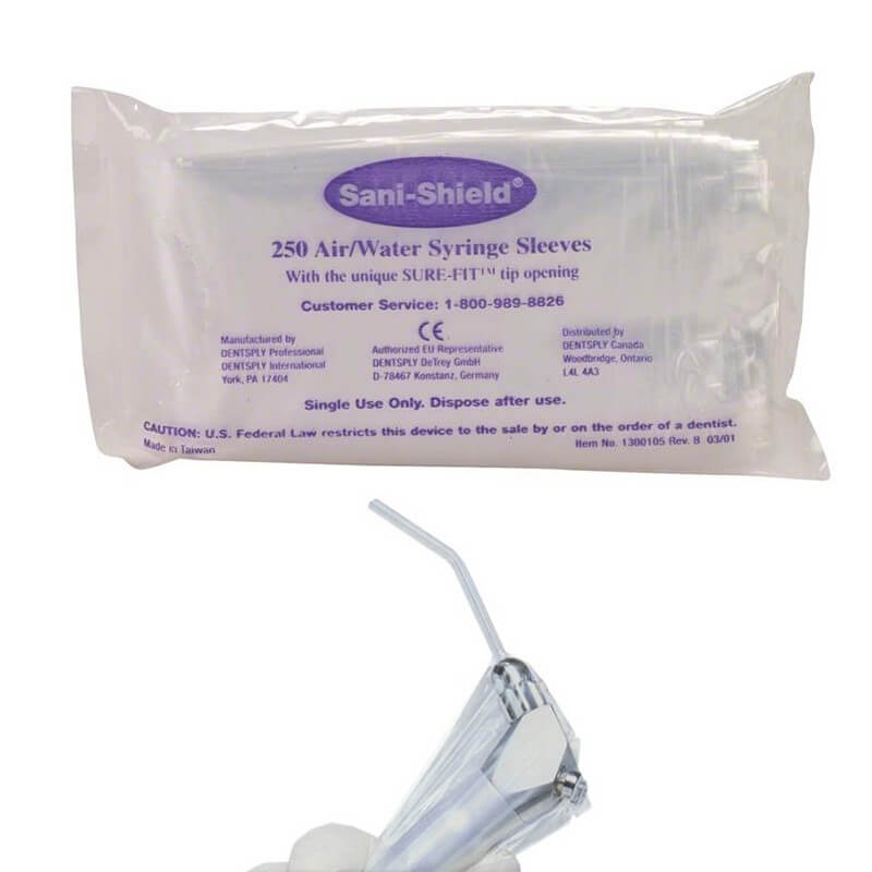 Sani-Shield Air/Water Syringe Sleeves, PK/250