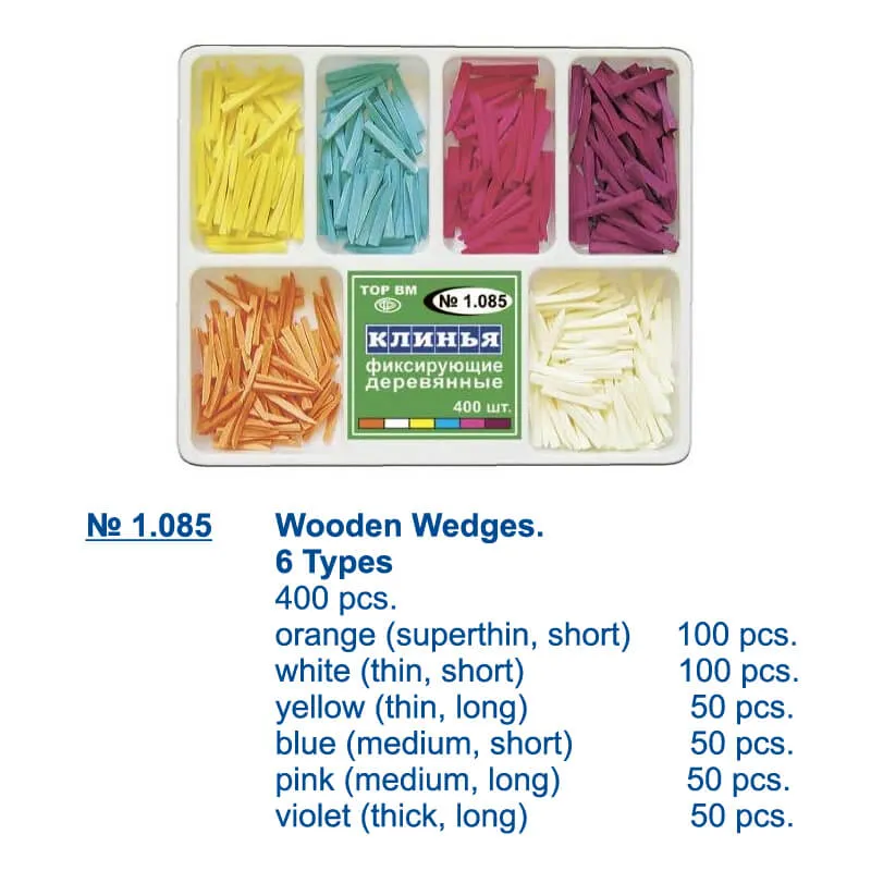 Wooden Wedge, Medium, Short (Assorted)