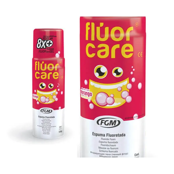 Flúor Care Strawberry Fluoride Foam