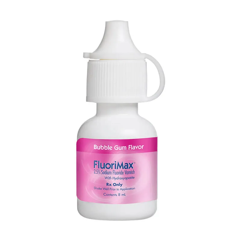 FluoriMax Varnish, Bubble Gum, 2.5% SF, 8ml Bottle