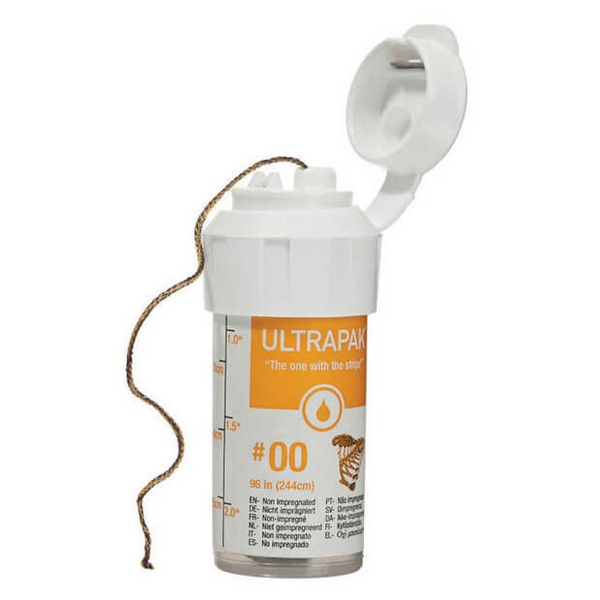 Ultrapak, 100% Cotton Knitted Retraction Cord, Size #00