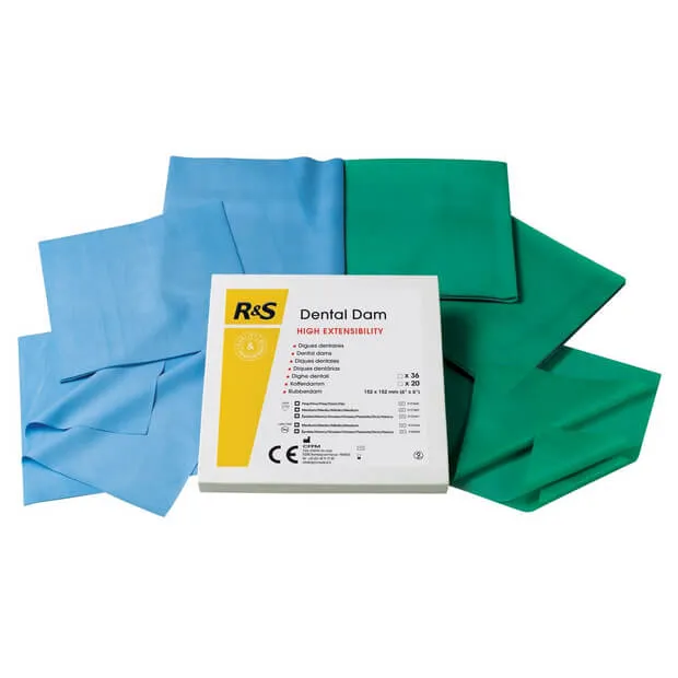 Dental Dam, Natural Latex, Medium Green, Sheet