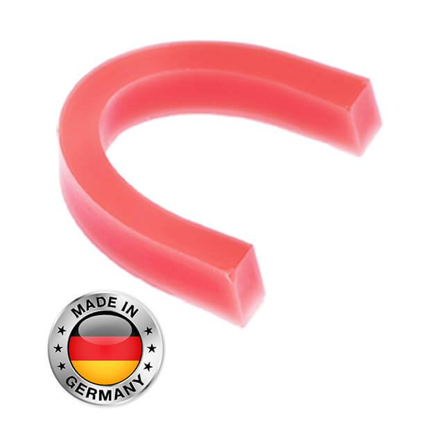 Occlusal Rims, Preformed Horseshoe, Small, Pink (Hard), PK/100