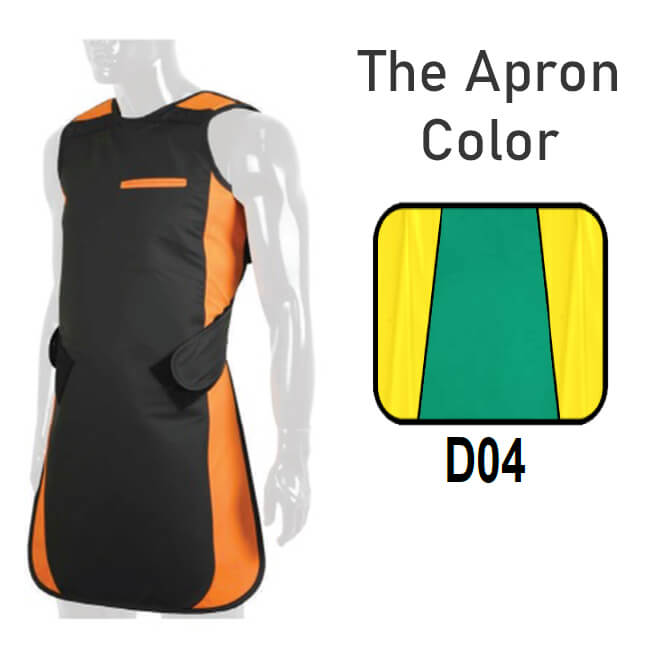 Adult Panorama Lead Apron without Collar 0.35mm Pb, Color D04