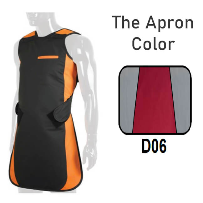 Adult Panorama Lead Apron without Collar 0.35mm Pb, Color D06