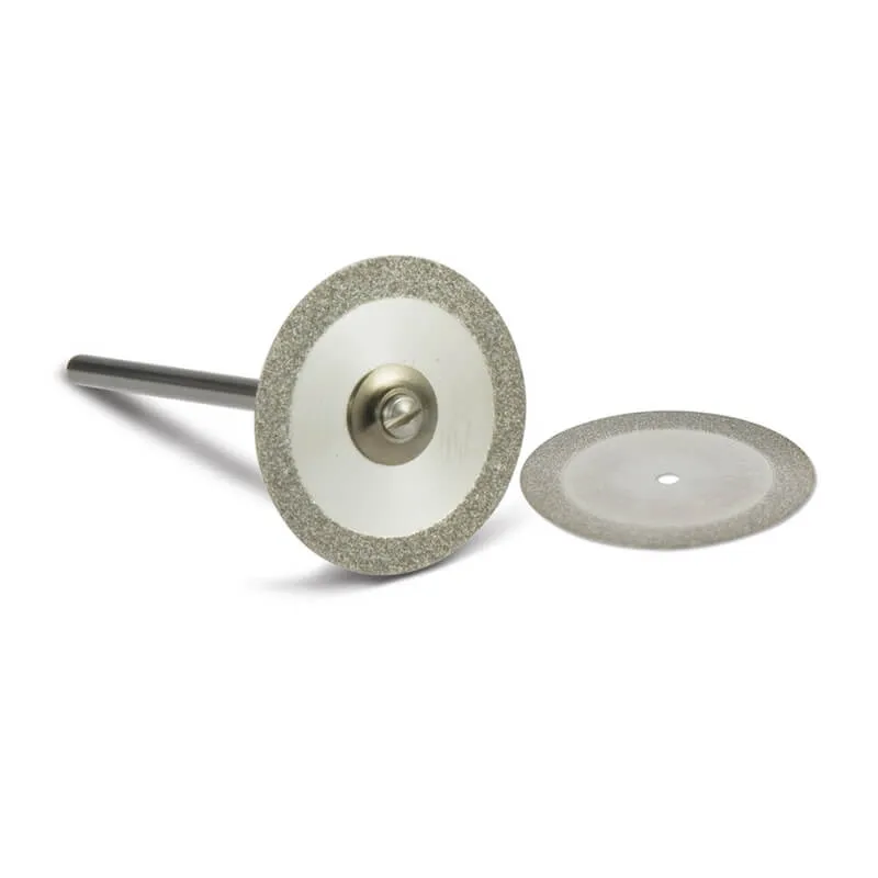 Diamond Disc, Double Side, 22mm, With Mandrel