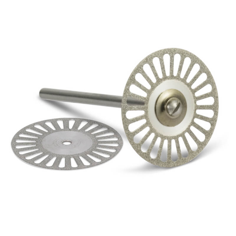 Diamond Disc, Double Side, 22mm, See-Thru With Mandrel