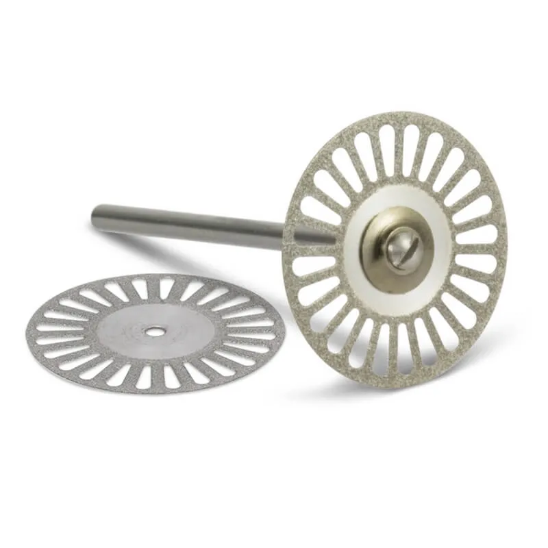 Diamond Disc, Double Side, 22mm, See-Thru With Mandrel