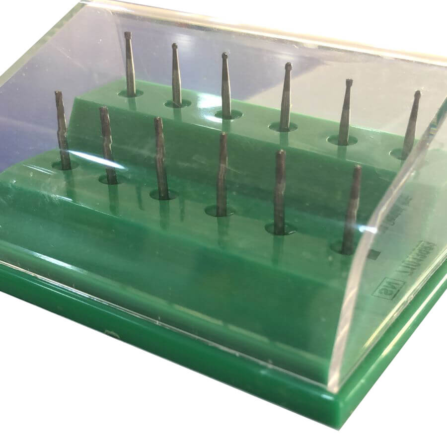 Carbide Burs Set for Lab Straight Handpieces, HP Set/12