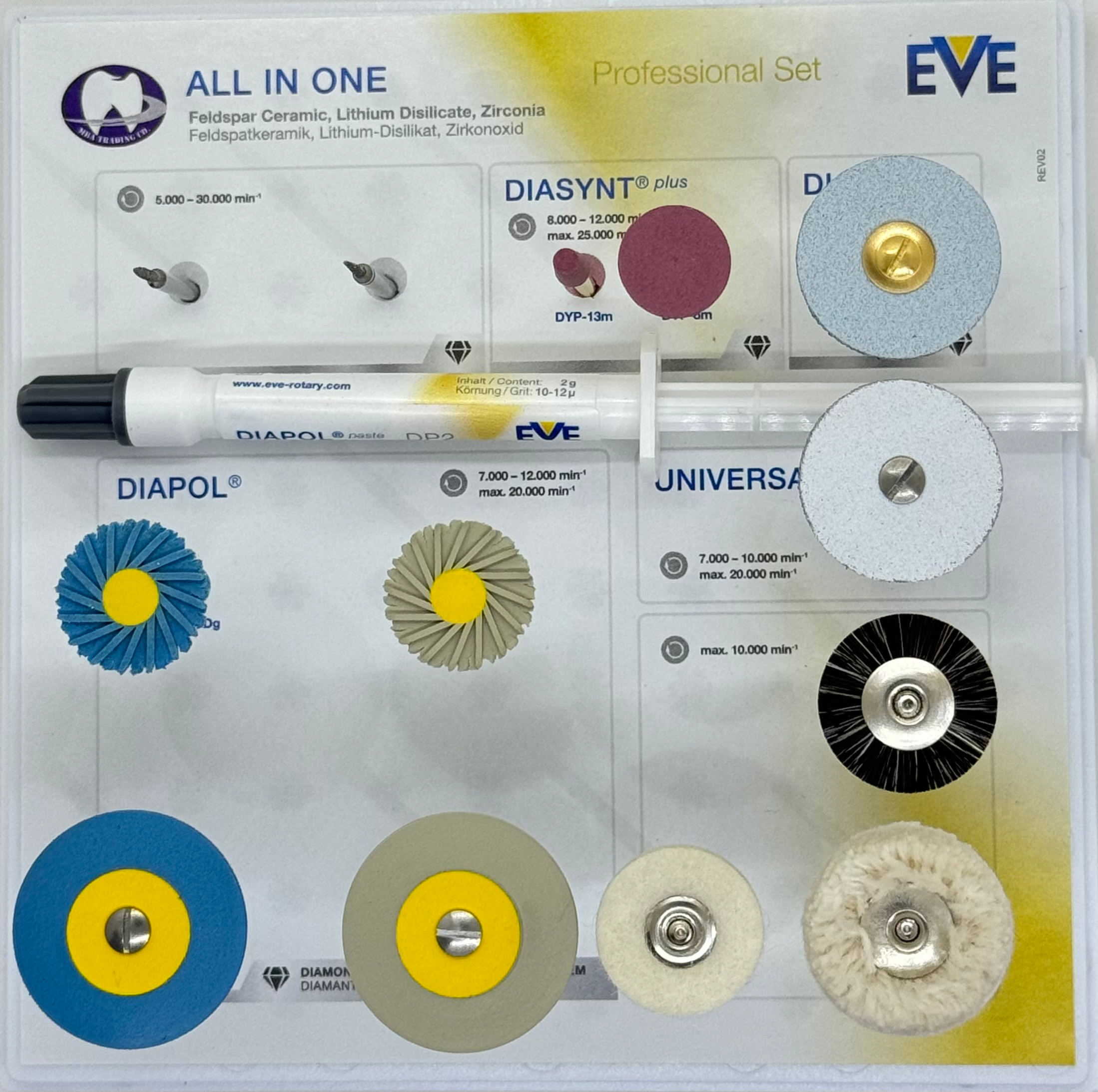 ALL IN ONE, for Ceramic and Zirconia